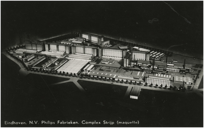 194287 Maquette van het bedrijvencomplex Strijp-S van Philips NV, 1948