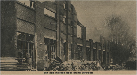 252256 Brand Textielfabrieken J.A. Raymakers en Co: overblijfselen, 12-1925