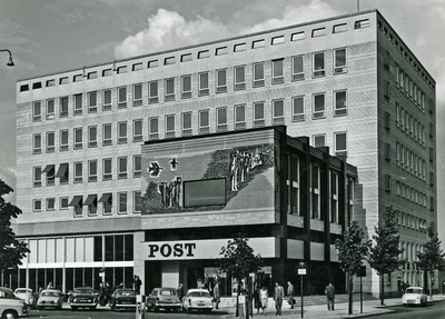 255698 Hoofd - postkantoor, Stationsplein, 1961 - 1965