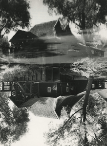 195907 Buitenaanzicht van de Gennepermolen aan de Dommel, 06-1965