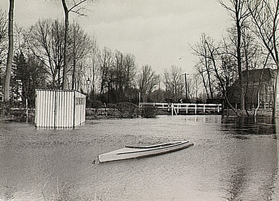 25085 Dommel, gebeurtenissen. Overstromingen vanwege overvloedige regenval in februari 1937. Gennep, omgeving ...