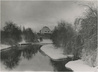 193606 Winteropname van het Elzentpark: de Dommel, 12-1937