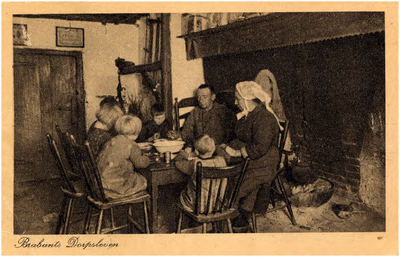 12761 Boerenherd met etend gezin, 1934