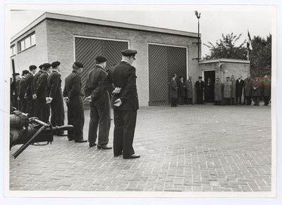 568914 De opening van de nieuwe brandweerkazerne door burgemeester Paul Steinweg, 1965