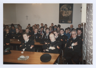 569655 Het afscheid van 2 onder commandanten van de vrijwillige brandweer te Son en Breugel, 05-11-1981