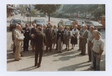 134947 Een serie van 45 foto's van de uitbreiding van het Gemeentehuis en de nieuw bouw van de bibliotheek aan de ...