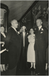  Een serie van 4 foto's betreffende de opening van de hernieuwde Demer, 31-07-1953