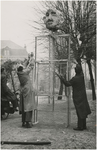  Een serie van 6 foto's betreffende de voorbereidingsweek van het hoogspoorfeest, 21-11-1953 - 27-11-1953