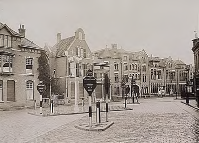 25843 Kruising Emmasingel Keizersgracht gezien in de richting van de Keizersgracht, 1929 - 1930