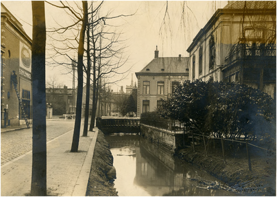  Serie van 7 foto's betreffende de Vestdijk, 1928
