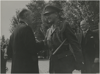  Een serie van 4 foto's betreffende de bevrijdingsherdenking 1949, 18-09-1949