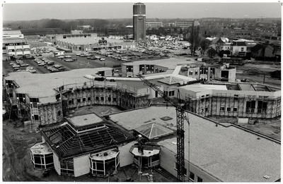 100121 Vogelvluchtfoto Helmond, gemaakt vanaf het dak van het hoofdgebouw van Diddens & Van Asten (Didas). ...