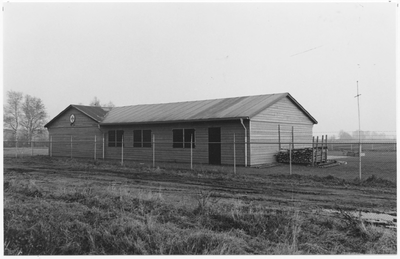 100578 Berkendonk, omgeving 'Hollandhof'. Blokhut van scouting Rijpelberg, achterzijde, 10-12-1985