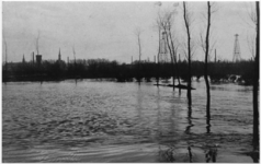 100752 Overstroming van de Aa, in de buurt van Binderen, 1925