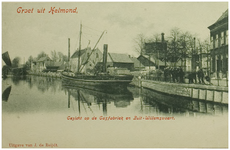102881 Kanaaldijk N.O., gezien vanaf de 'Veestraatbrug'. Rechts de toegang tot de Havenweg, 1895 - 1905