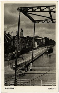 103093 Kanaaldijk N.W., gezien vanaf de Veestraatbrug in noordelijke richting, 1954