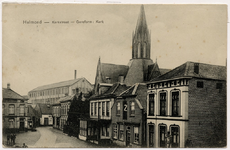 103751 Kerkstraat, gezien in de richting van De Wiel. Links het postkantoor, op het moment van de opname gebruikt door ...