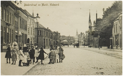 104647 Marktstraat, gezien vanuit de richting van het 'Binderseind' in de richting van de Markt. Op de Markt is de ...
