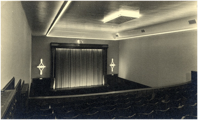 106329 Steenweg 17. Interieur bioscoop Scala met circa 500 zitplaatsen, 1955 - 1965