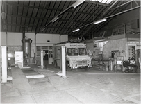 106524 Torenstraat. Garage van de brandweerkazerne (later Gaviolizaal), 10-1984
