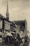 106637 Veestraat. Noordelijke wand, gezien vanuit de richting 'Smalle Haven' in de richting 'Markt', 1913 - 1919