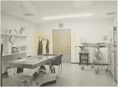 107371 Wesselmanlaan 25. Ziekenhuis Sint Lambertus. Behandelkamer in de nieuwe westvleugel, 22-10-1986