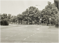 107382 Wesselmanlaan, gezien vanaf de hoek met de Emmastraat (rechts) in de richting 'Julianalaan', 07-08-1989