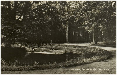 107914 Warande. De gracht in het park rond de begraafplaats, 1956