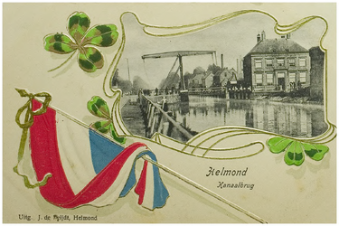 108293 Veestraatbrug. Gezien vanaf de Kanaaldijk Noord - West. In noordelijke richting, 1895 - 1905