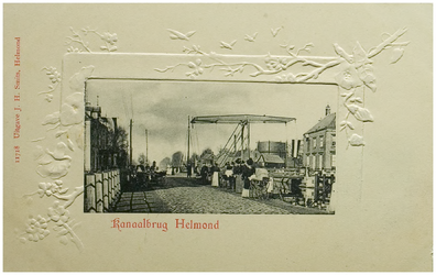 108295 Kanaaldijk N.W. met Veestraatbrug, gezien in de richting van 'Aarle-Rixtel', 1895 - 1905