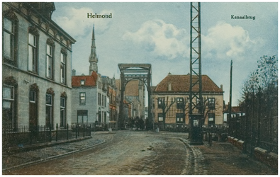 108309 Veestraatbrug. : Veestraatbrug, gezien vanaf de Steenweg in de richting Veestraat, 1915 - 1925