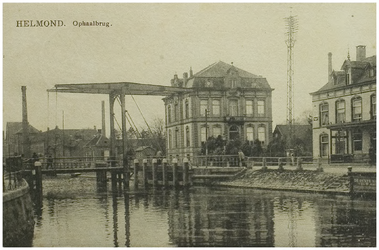 108312 Veestraatbrug. : Veestraatbrug, gezien vanaf de Havenweg in zuidelijke richting, 1912