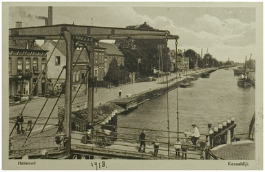 108319 Veestraatbrug. : Veestraatbrug, gezien in noordelijke richting, 1918