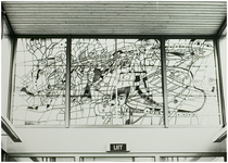 108506 Stationsplein. : Glas - in - Loodraam. Stationsgebouw , 26-06-1987