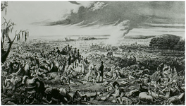116354 De Slag bij Waterloo. Slagveld waar ongeveer 50.000 soldaten de dood vonden, z.j.