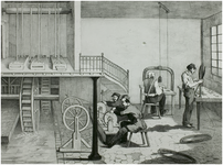 116371 Naaldenfabriek. Litho van P. Binetou uit ca. 1835, z.j.