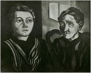 116377 Twee vrouwen uit de Borinage . Schilderij van Charley Toorop, 1922, z.j.