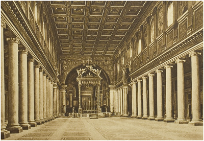 120040 Rome (Italie). Kerk van Maria Magiore. ( Interieur ), z.j.