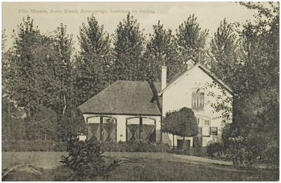 120153 Aarle-Rixtel. Garage, koetshuis en stalling van villa Mimosa. Dorpsstraat, ca. 1910