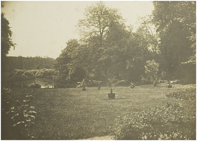 120156 Aarle-Rixtel. Tuin bij villa mimosa. Dorpsstraat, ca. 1915