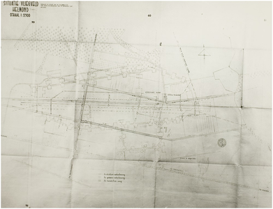 120290 Situatie geallieerd vliegveld, omgeving Deurneseweg / Berkendonk. Linksonder Duizeldonk, boven deel Rijpelberg., 1947