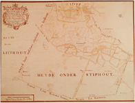 120296 Stiphout. Reproductie van topografische kaart., 1781