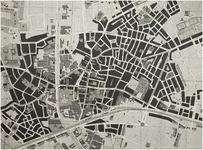 120337 Reproductie van een detail van een plattegrond van Helmond uit circa 1964., 25-08-1994