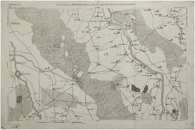 120363 Reproductie van een kaart getiteld Carte des environs de Helmond publié par le citoyen Ls capitaine premier ...