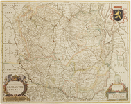 120370 Reproductie van een kaart getiteld Novissima et accuratissima Brabantiae ducatus tabula. Kaart hertogdom Brabant ...