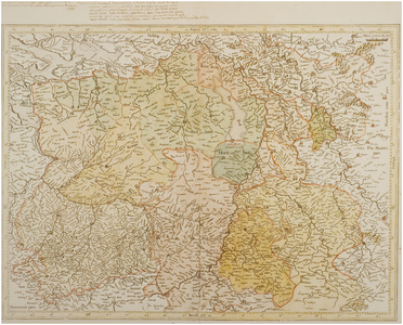 120377 Reproductie van een kaart uit circa 1619. Uit: 'Koeman, deel II, pagina 328, nummer 203., z.j.