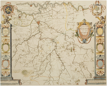 120380 Reproductie van een kaart getiteld Quarta pars Brabantae cujus caput Sylvaducis. Willibrordus vander Burght ...