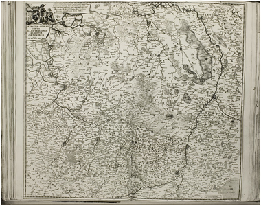 120381 Reproductie van een kaart getiteld Exactissima Brabantiae et Limburgi tabula illustrissimus ordinibus dicata per ...