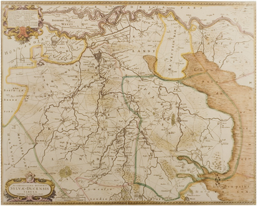 120385 Reproductie van een kaart getiteld Accuratissima ditionis Sylvae-Ducensis tabula. Amstelodami Sumptibus Henrici ...