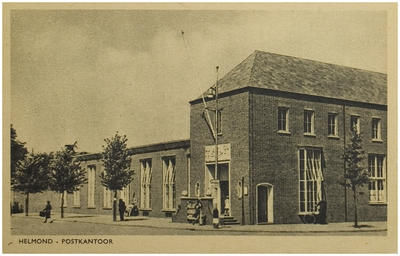 120511 Watermoelenwal. Hoek Marktstraat. Postkantoor, 1950